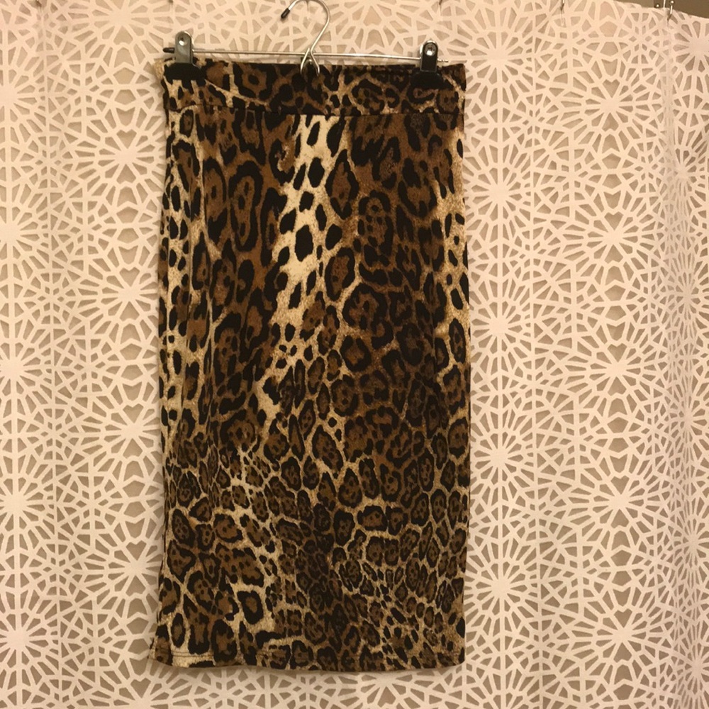 Cheetah print skirt